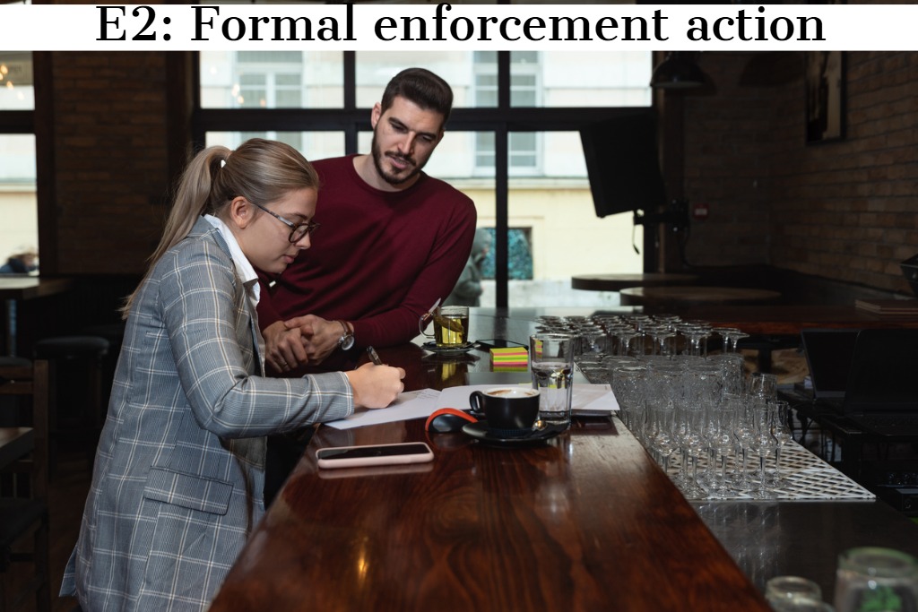 E2 Formal enforcement